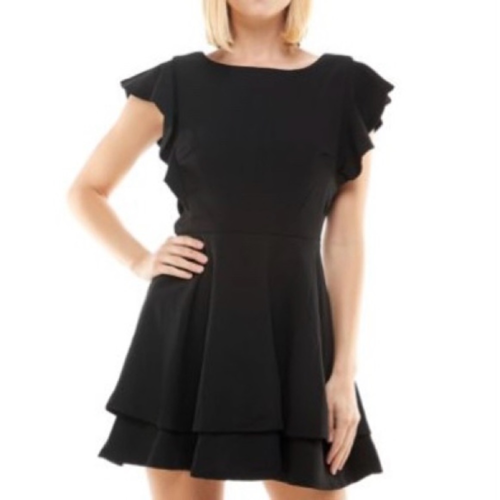 Elegant Juniors Black Dress